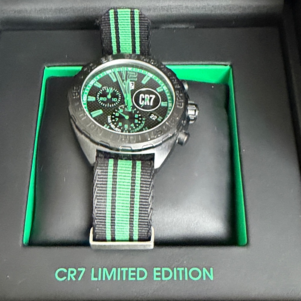 Cristiano Ronaldo CR7 Limited Edition Black and Green Watch